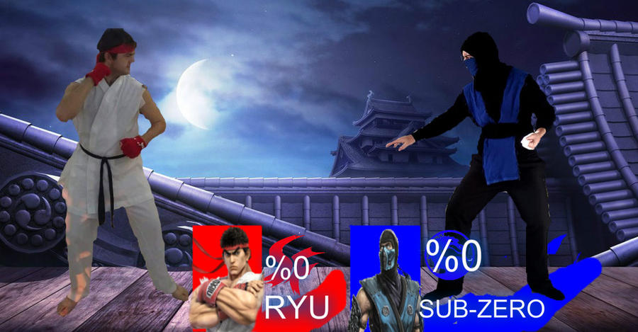 Sub Zero Vs Ryu Ryu vs. Sub-Zero (Super Smash Bros) (MK VS SF) by CanerAkcay on DeviantArt