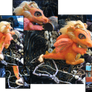 Needle felt Glamour dragon - multi-shot