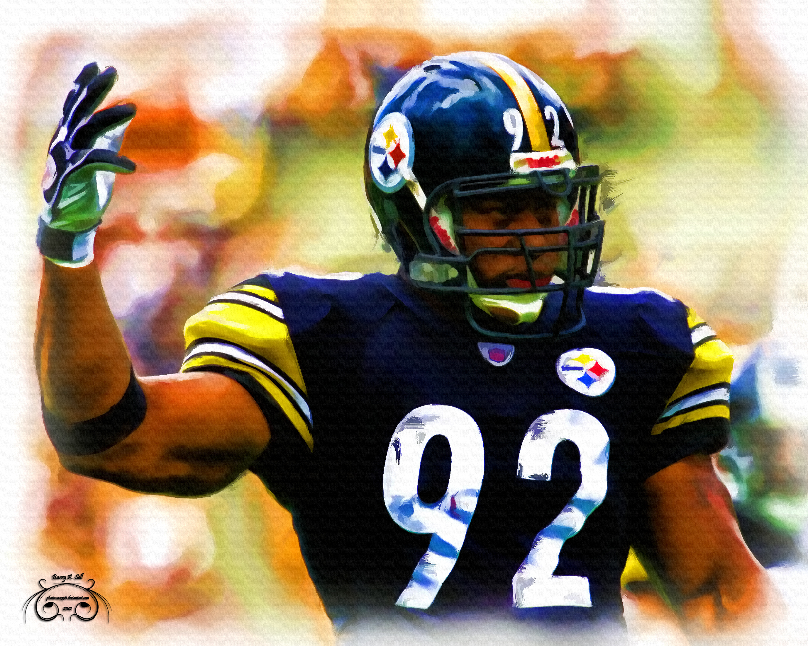 James Harrison #92 Painting