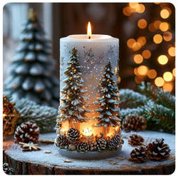 Christmas tree candle