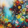 Celestial Garden: Burst of Floral Radiance