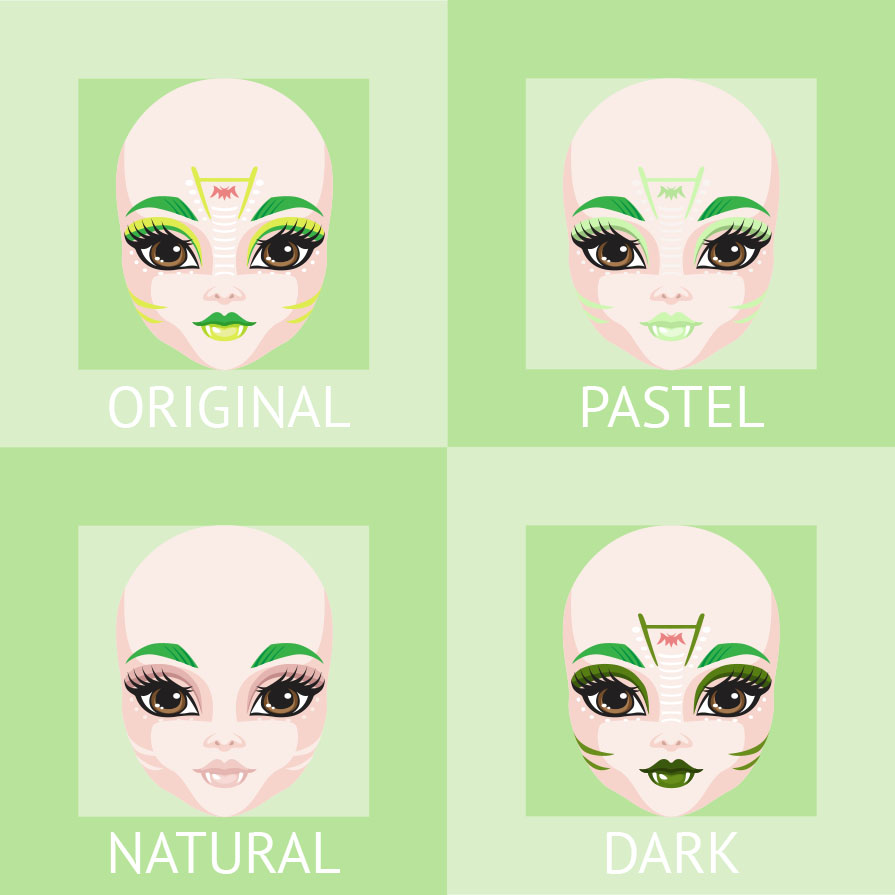 Batsy Claro Make Up Swatches by LookAtThoseLocks on DeviantArt