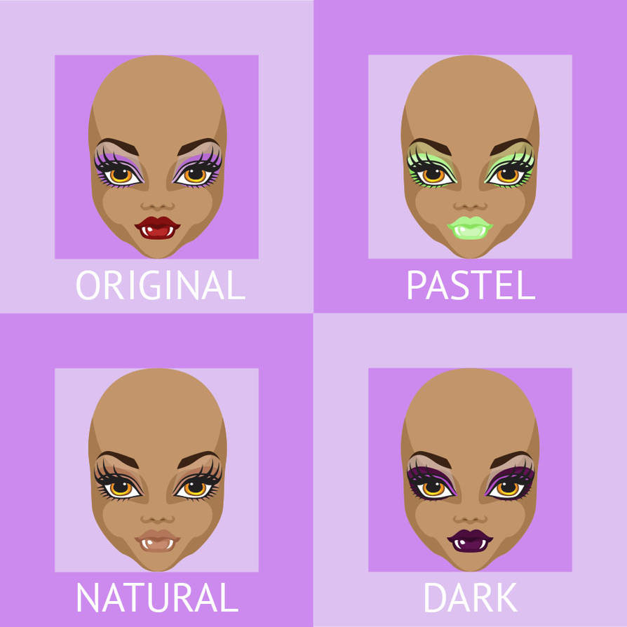 Clawdeen Make Up Swatches LookAtThoseLocks on