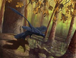 Microraptor Takeoff