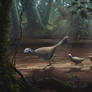 Caudipteryx with Chicks