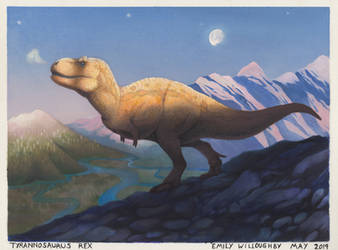 Tyrannosaurus at Dawn by EWilloughby