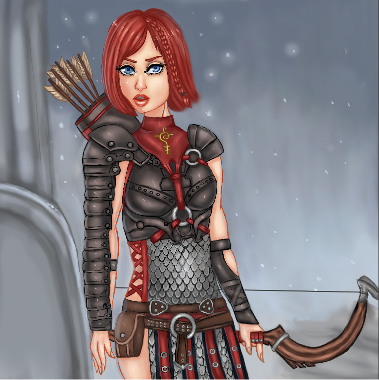 Dragon Age: Archery Lesson (Lyna x Leliana) by Berserker79 on DeviantArt