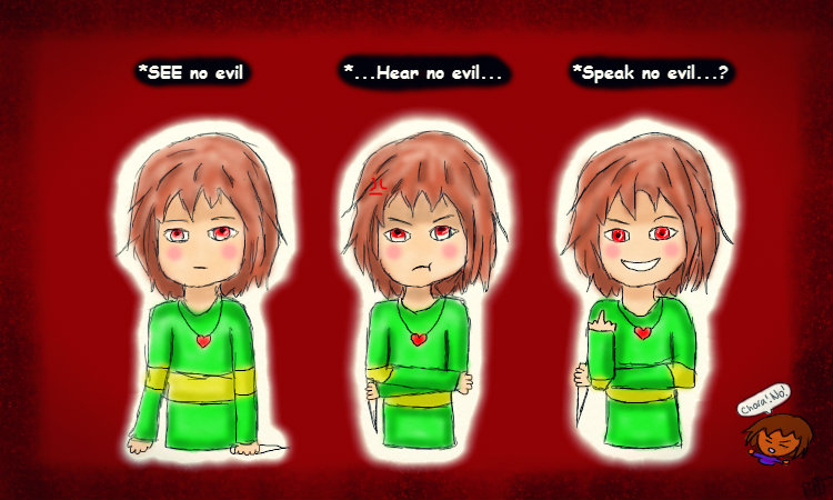 See No Evil Chara Version By Clive4everlegal On Deviantart See No Evil Chara Version By Clive4everlegal On Deviantart