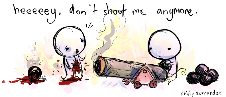 don't shoot me anymore.