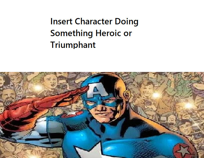 Captain America Salutes meme template by TheDarkesNightmare on DeviantArt