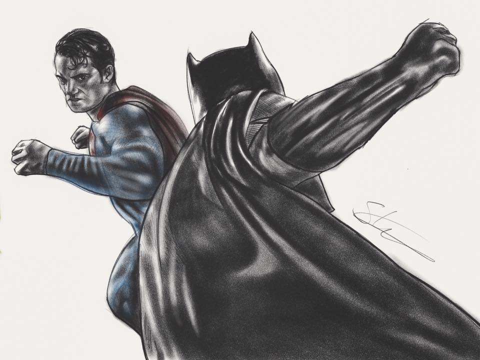 papel Tradicion Estrecho de Bering Batman vs Superman Sketch by scottstrachanartist on DeviantArt