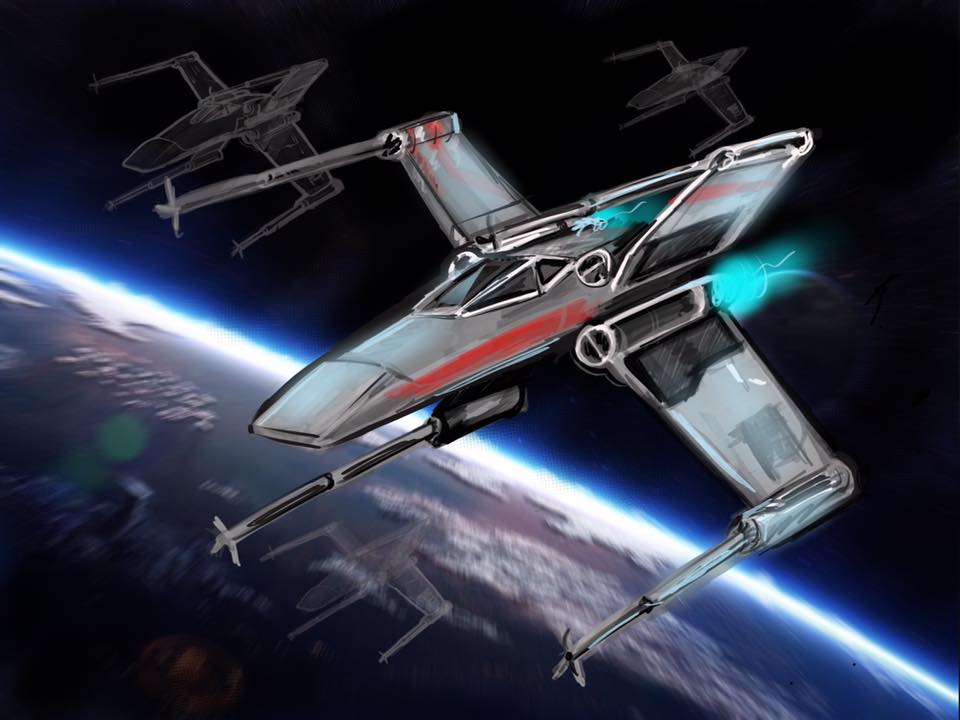 Star Wars X-Wing Digital Art