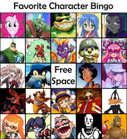 Favorite Character Bingo