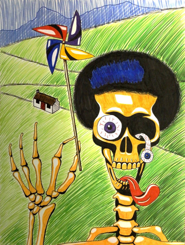 Skeleton Likes His Pinwheel by fazioj1 on DeviantArt