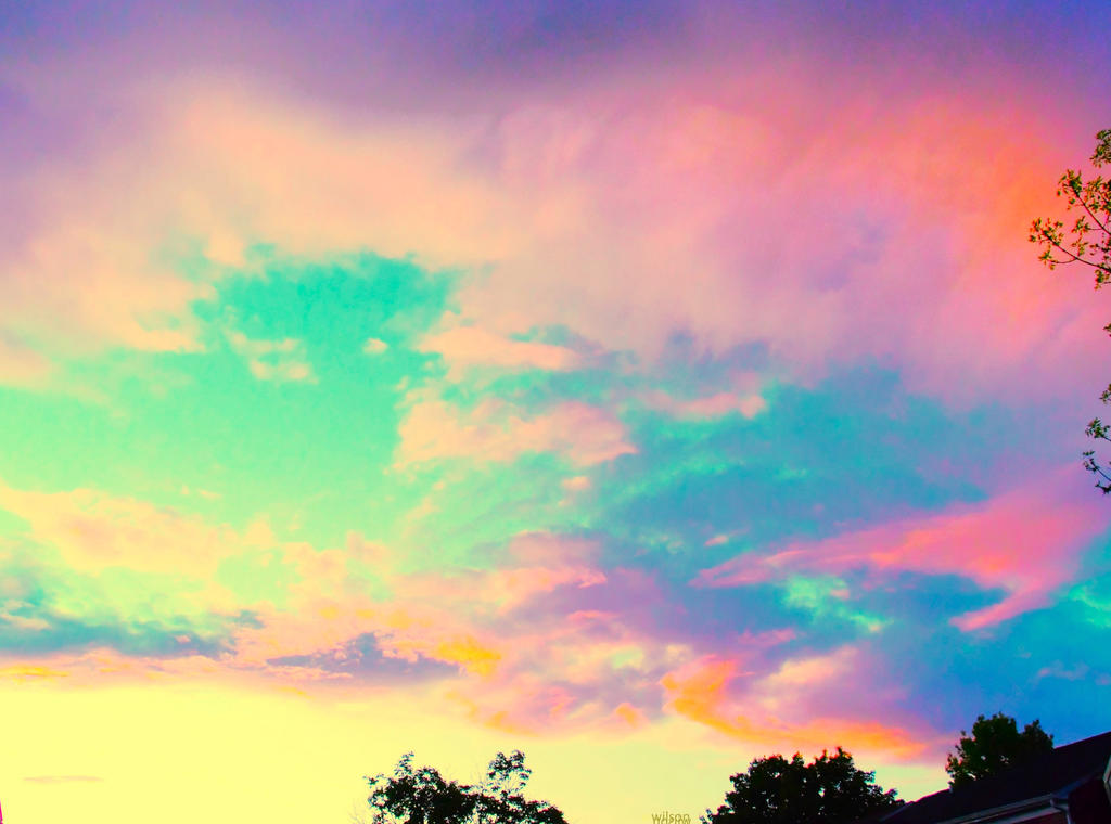 Colorful spring sunset by IWilsonArt on DeviantArt