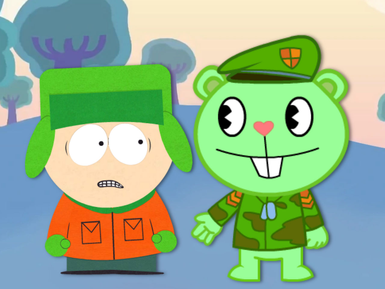 Kyle Meets Flippy In Htf by miyukimiura on DeviantArt