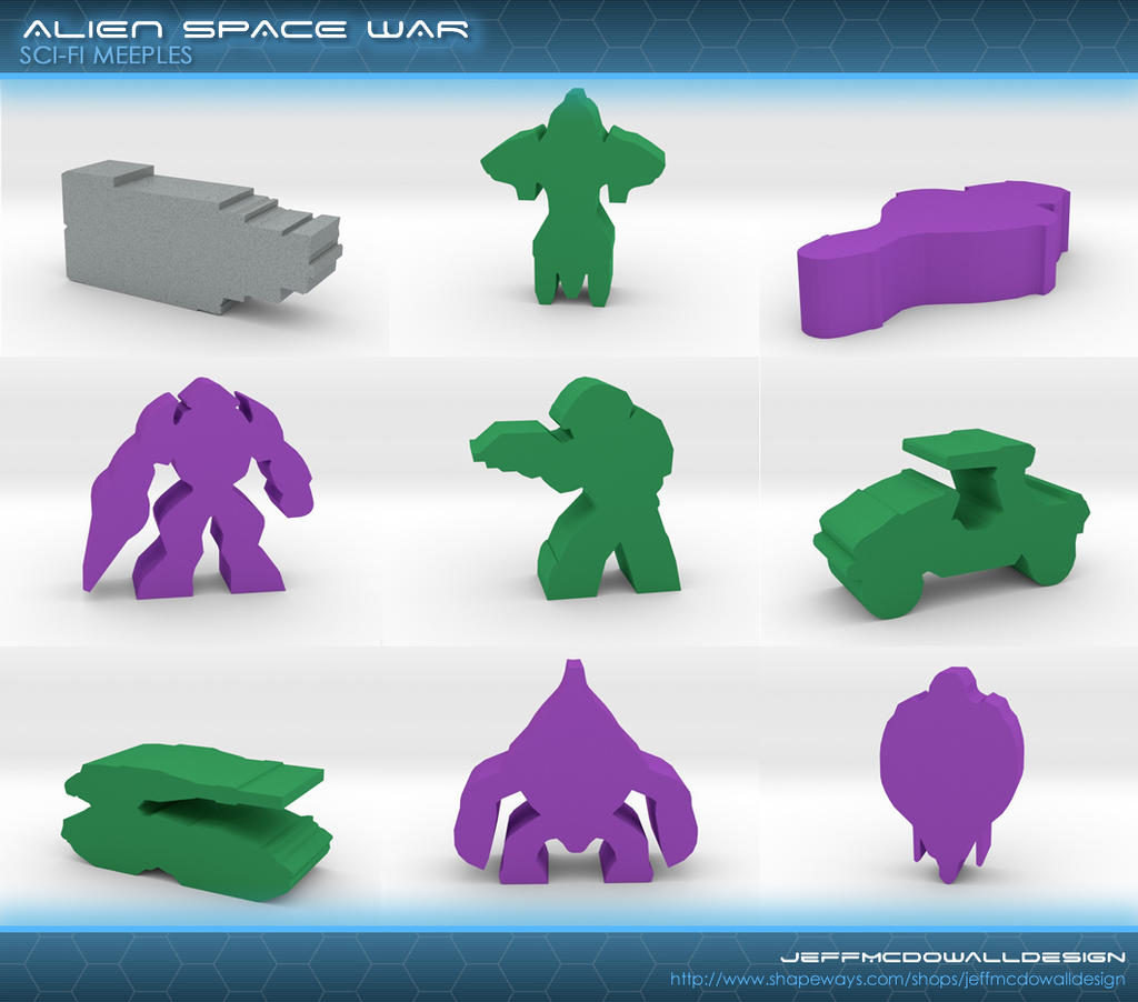 Spaceman Meeples Halo-style Space War Meeples by jeffmcdowalldesign on DeviantArt