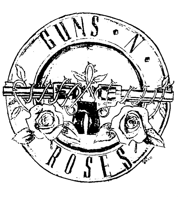 Guns N Roses Logo Inkstamp Edit By Vrocketqueen On Deviantart