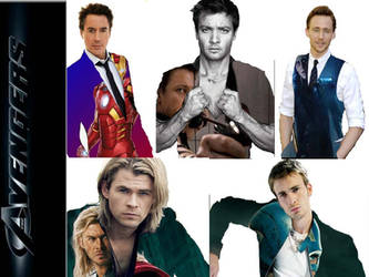 Avengers Actor Collage