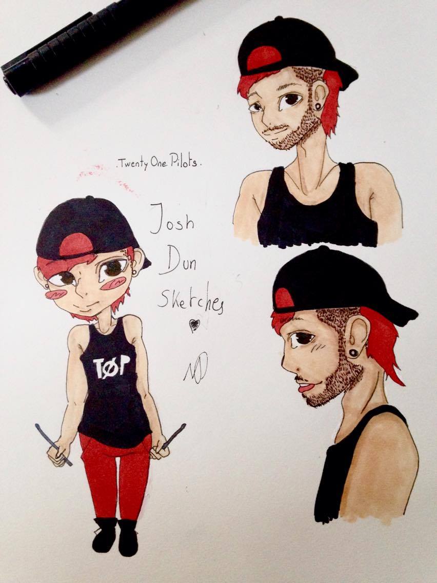 Josh Dun Sketches Twenty One Pilots By Candynao On Deviantart Josh Dun Sketches Twenty One Pilots By Candynao On Deviantart