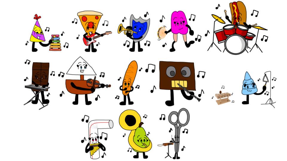 Boto Ranking Deviantart All BOTO Characters Playing their Instruments by jonegra on DeviantArt