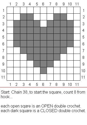 Solid Heart Grid Crochet Pattern by Ryuus-Wardrobe on DeviantArt