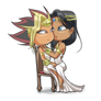 Chibis Atem and Isis