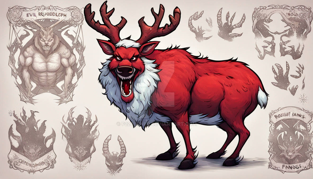 evil Rudolph the red nosed reindeer_01 by F22Burner on DeviantArt