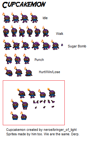 Cupcakemon Sprites