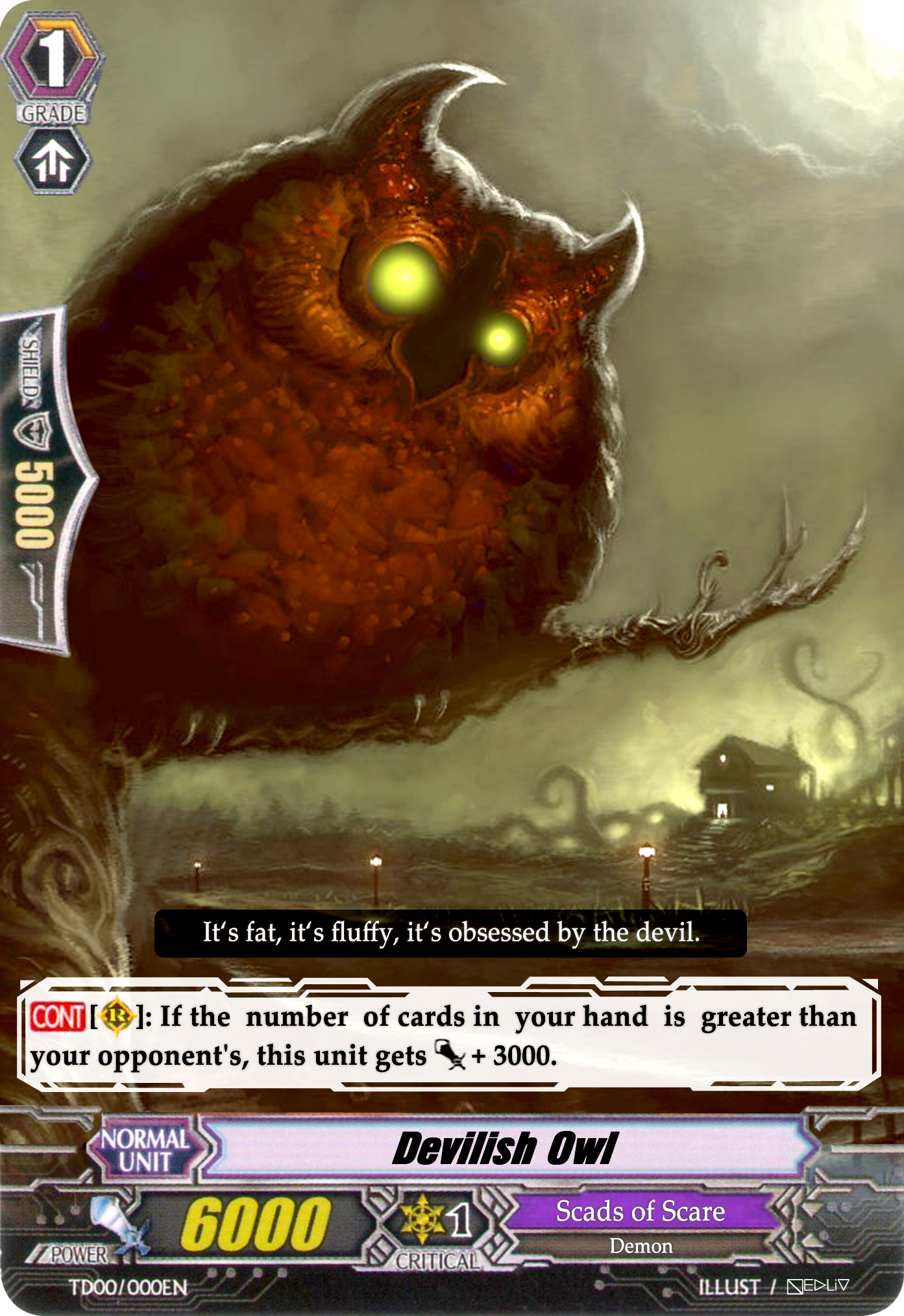 Devilish Owl - Vanguard Card