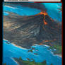 MTG - Altered Fullart Proxy - Volcanic Island