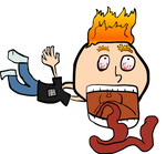 My hair is on fire, and gravity no longer works! by Vigorousjammer