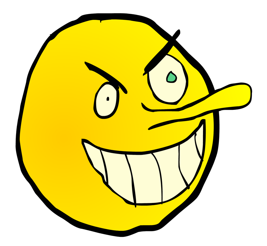A Sadistic Smiley With a Big Nose by Vigorousjammer