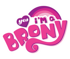 Yes I'm a Brony - Parody Logo (Ver. 1)