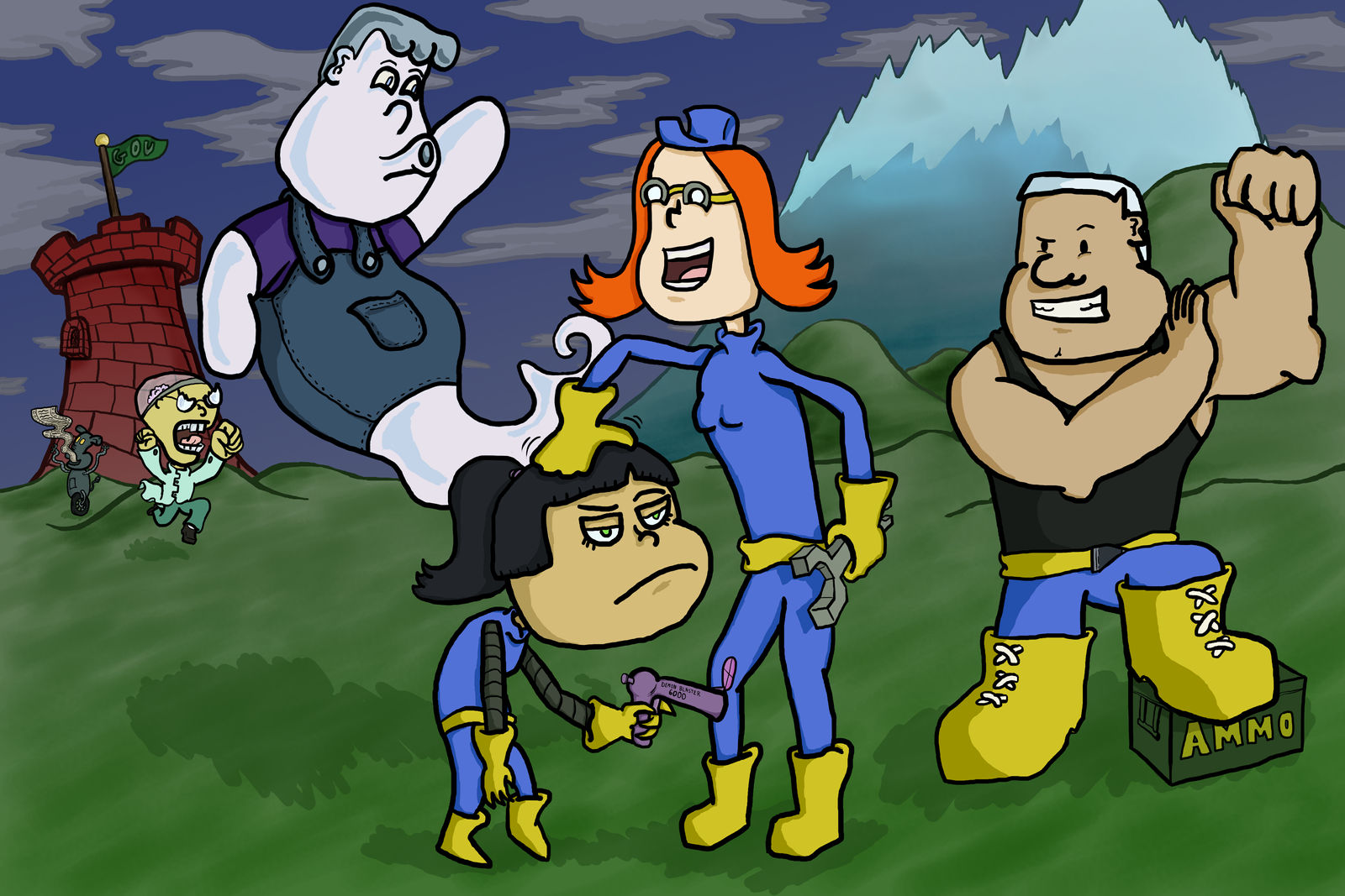 Group Shot - Webcomic Promotional Image 2 by Vigorousjammer