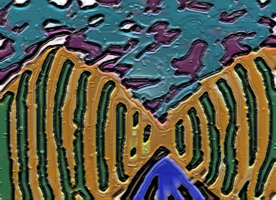 Trippy Stoner's Mountain Range