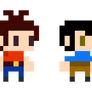 Randy and Manilla in Adventures of Pip style