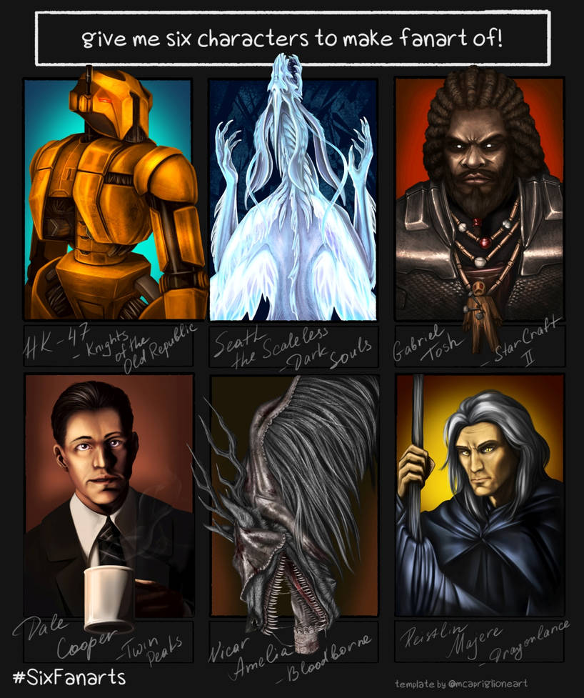 Graphfan Deviantart Six fanarts challenge by DraconianArtLine on DeviantArt