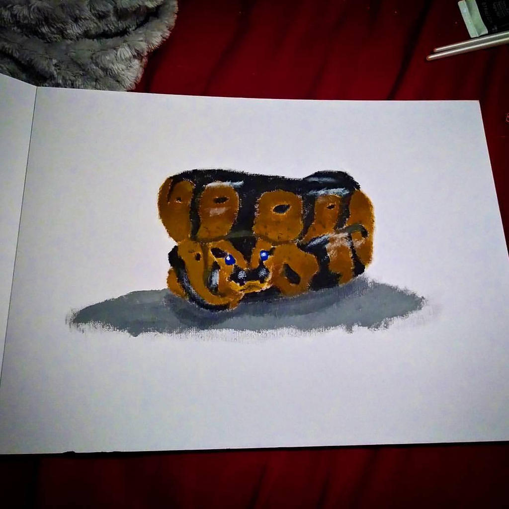 Ball Python Paint by Lonefoxxy on DeviantArt