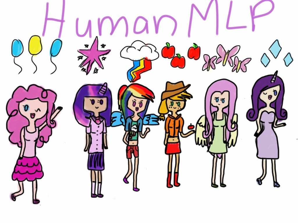 Mlp Blue Raspberry Human Deviantart Human/AT Style MLP characters by PrincessBubblegum118 on DeviantArt