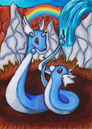 Dragonair and Dratini