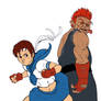 Sakura and Evil Ryu