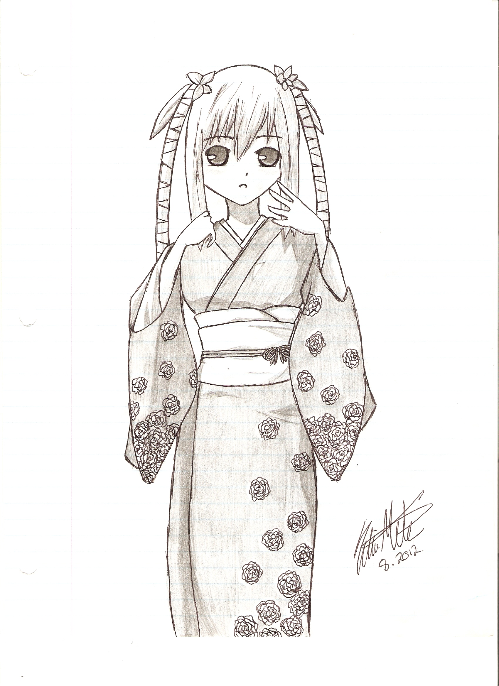 Kimono Girl by Hinata4405 on DeviantArt Kimono Girl by Hinata4405 on DeviantArt