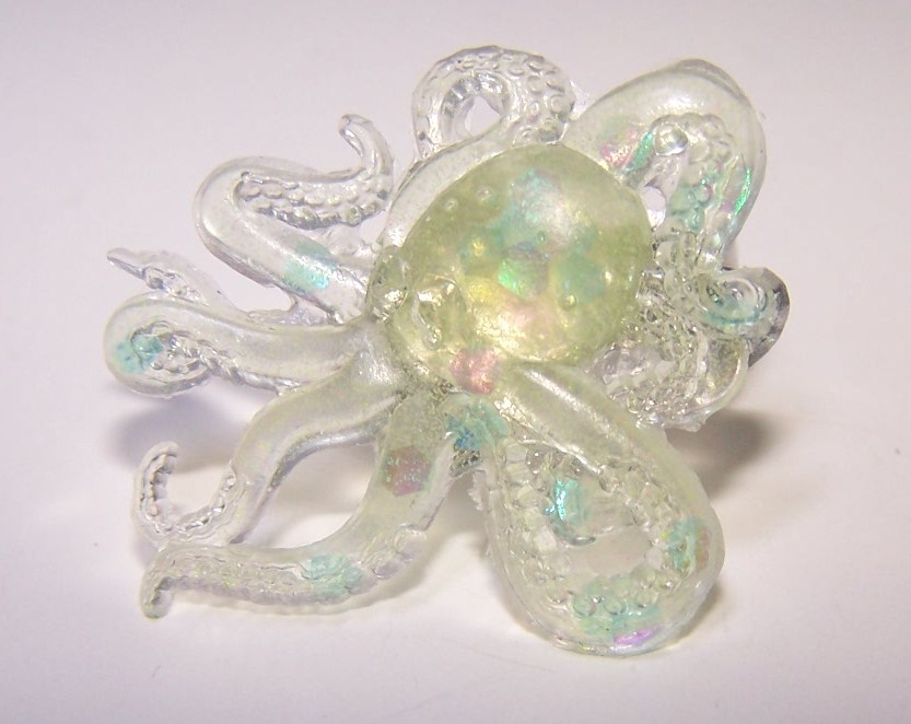 Octopus Resin Adjustable Ring