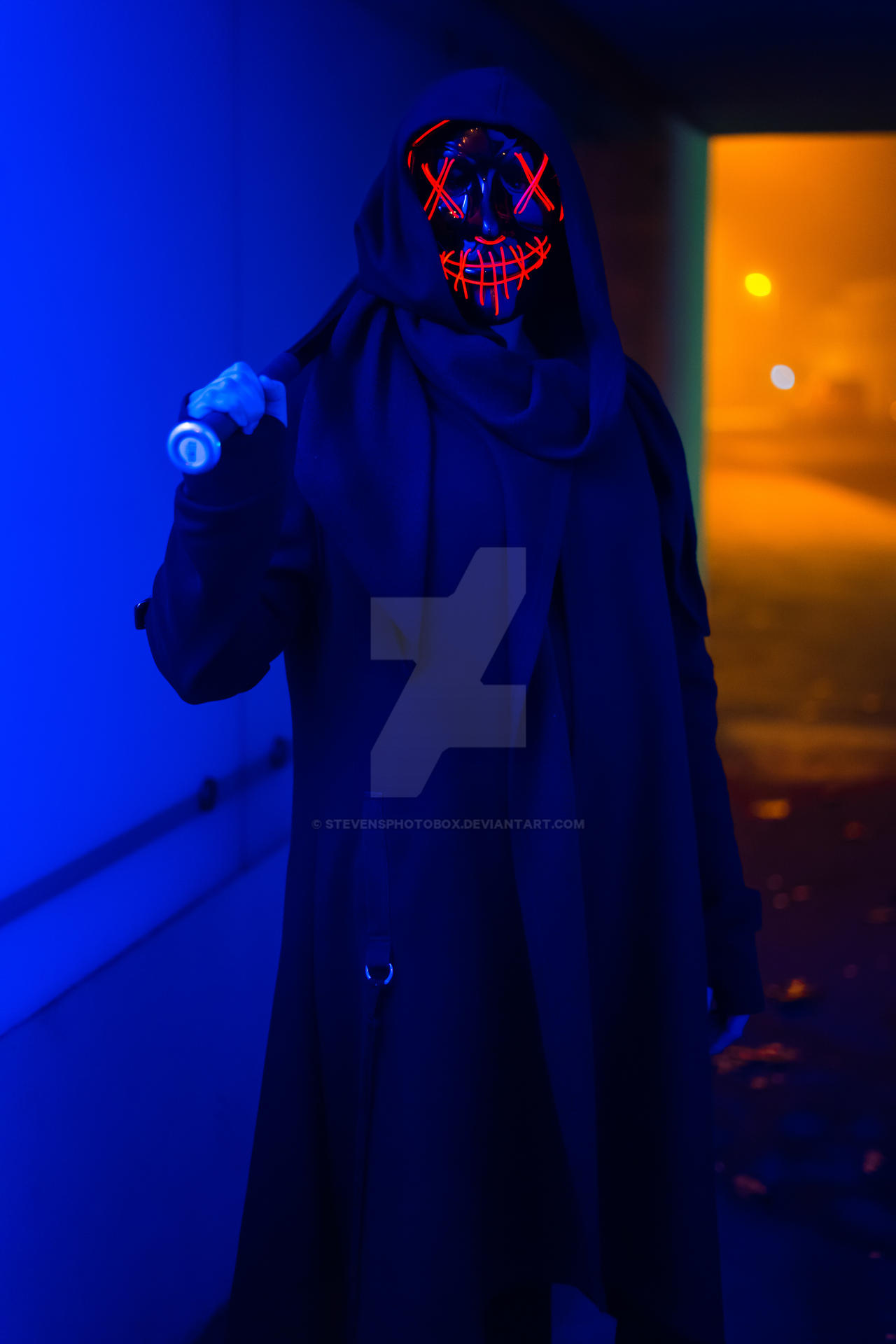 Masked Led Guy led_mask_night_shoot by StevensPhotobox on DeviantArt