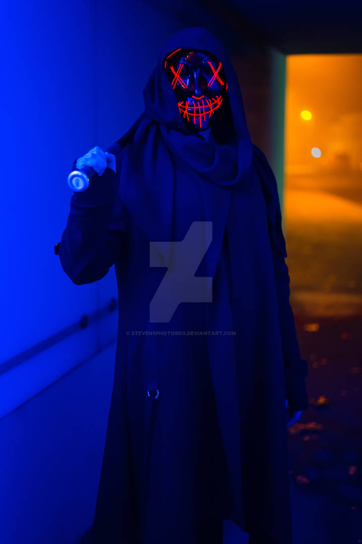 Black Robe Led Mask led_mask_night_shoot by StevensPhotobox on DeviantArt