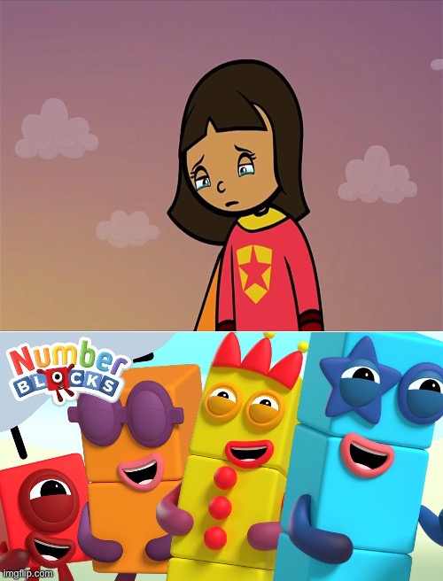 The Numberblocks laughing at Wordgirl/Becky crying by FGH2008 on DeviantArt
