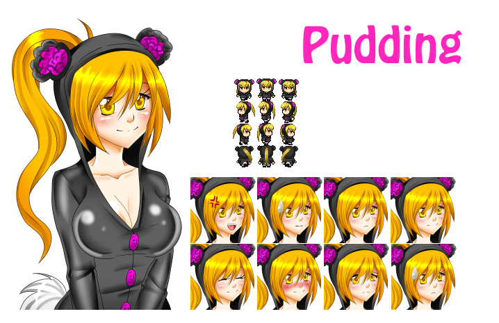 Pudding character and faceset