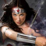 Lynn Collins as Wonder Woman Action Shot!