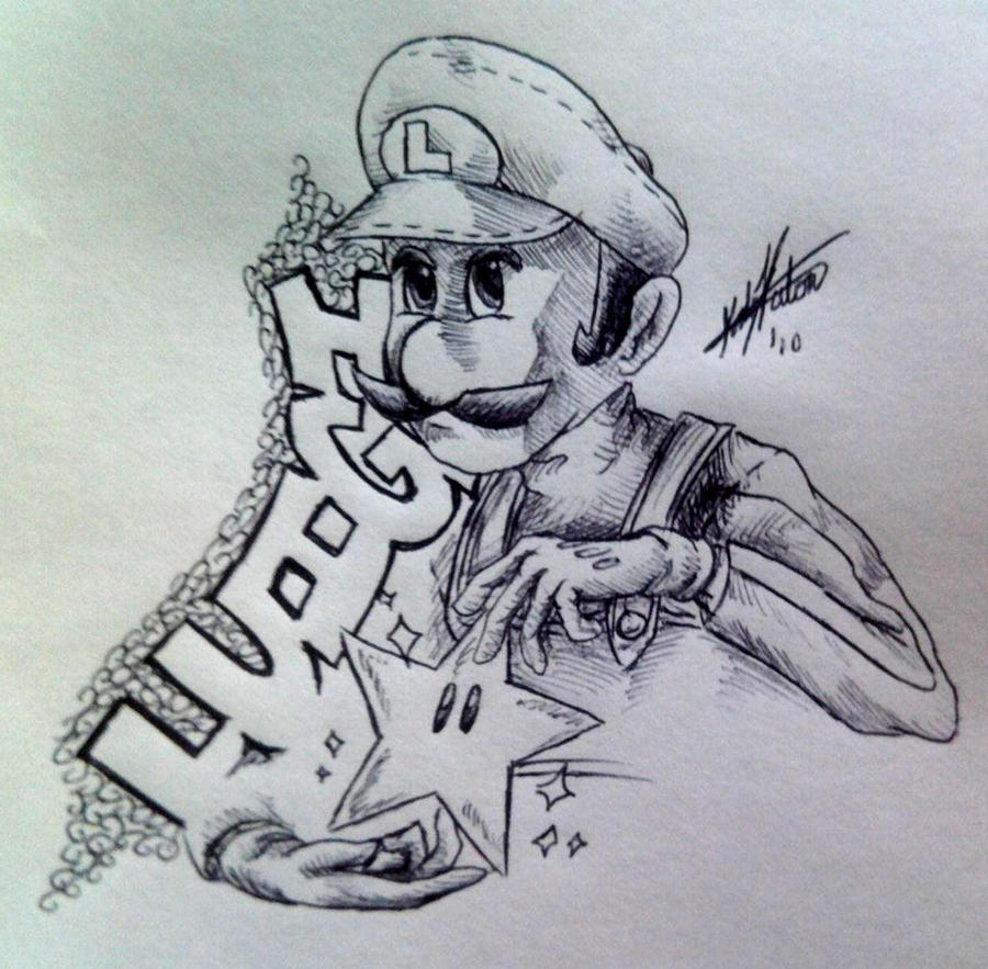 luigi with-a-starman